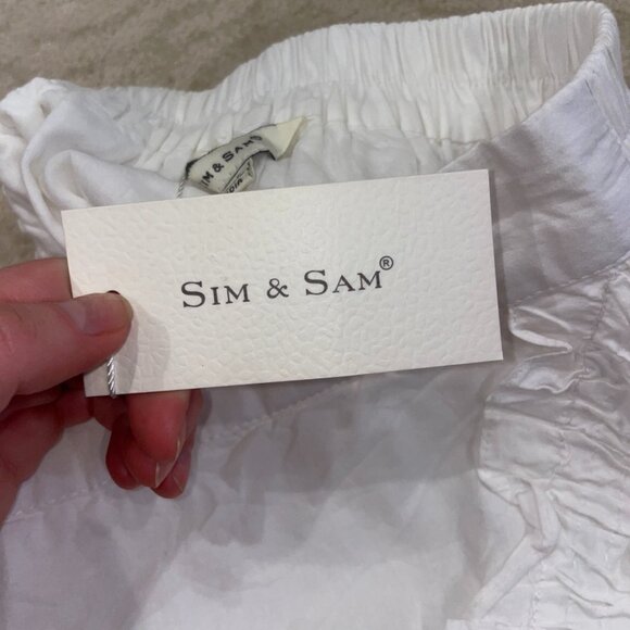 NWT Sim & Sam white ruffle mini skirt size XS - Picture 5 of 7